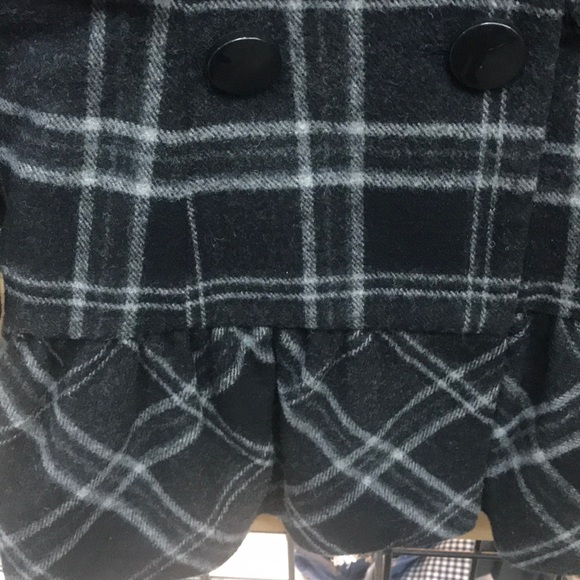 NWT,Esprit Petite Women thick wool coat,black/grey - Picture 6 of 16